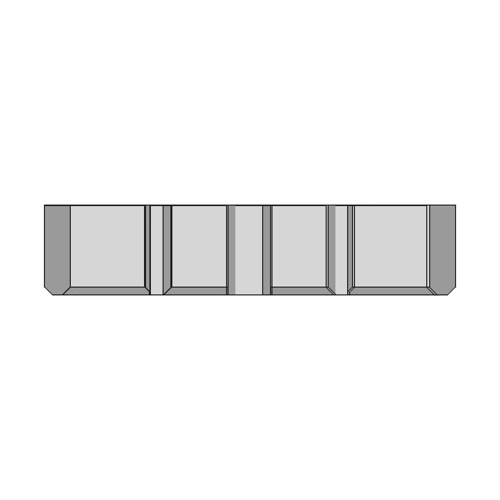 Insert Blank For Milwaukee Packout Medium Case 1 | Industrial CAD Design_90_0_degree_snapshot