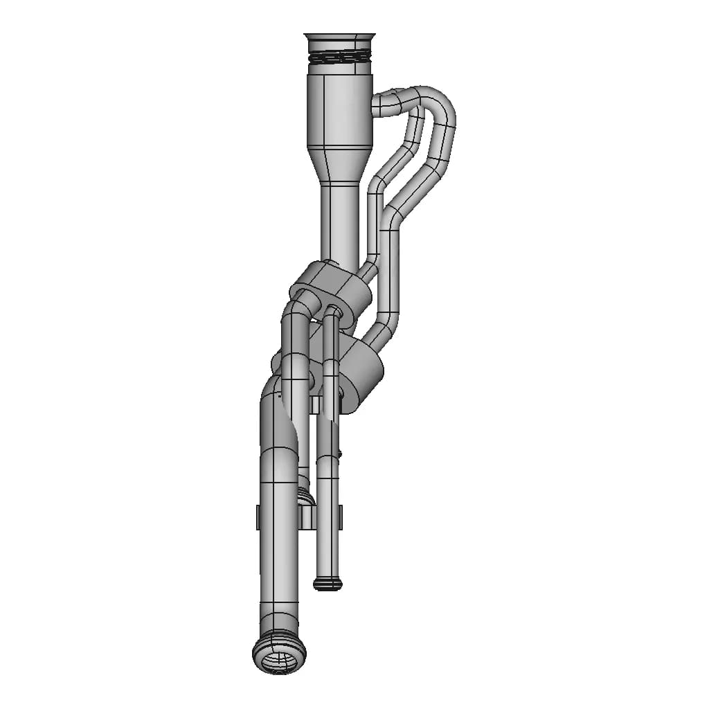 Fuel Filler Neck Fuel Filler System 1 | Industrial CAD Design_90_0_degree_snapshot