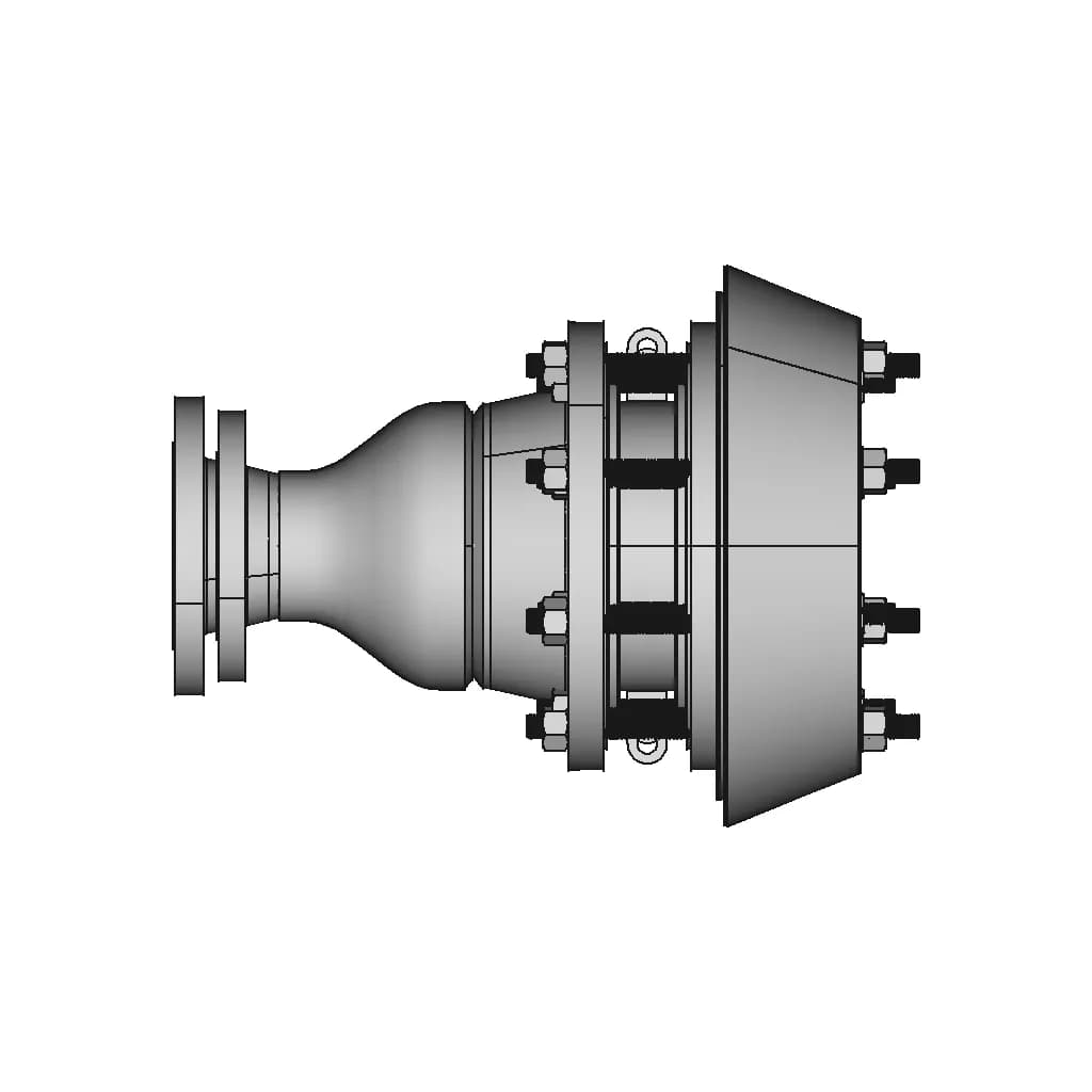 Flame Arrestor End Line Type Size 4 8 | CAD Model for Energy Systems_0_0_degree_snapshot