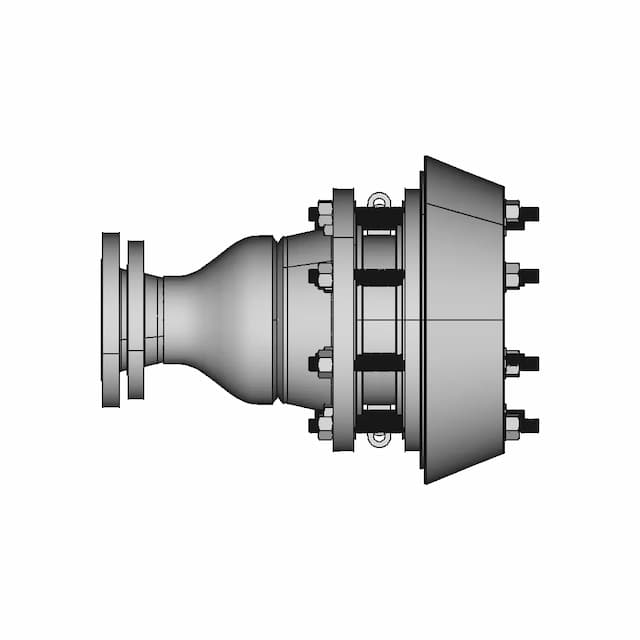 Flame Arrestor End Line Type Size 4 8 | CAD Model for Energy Systems
