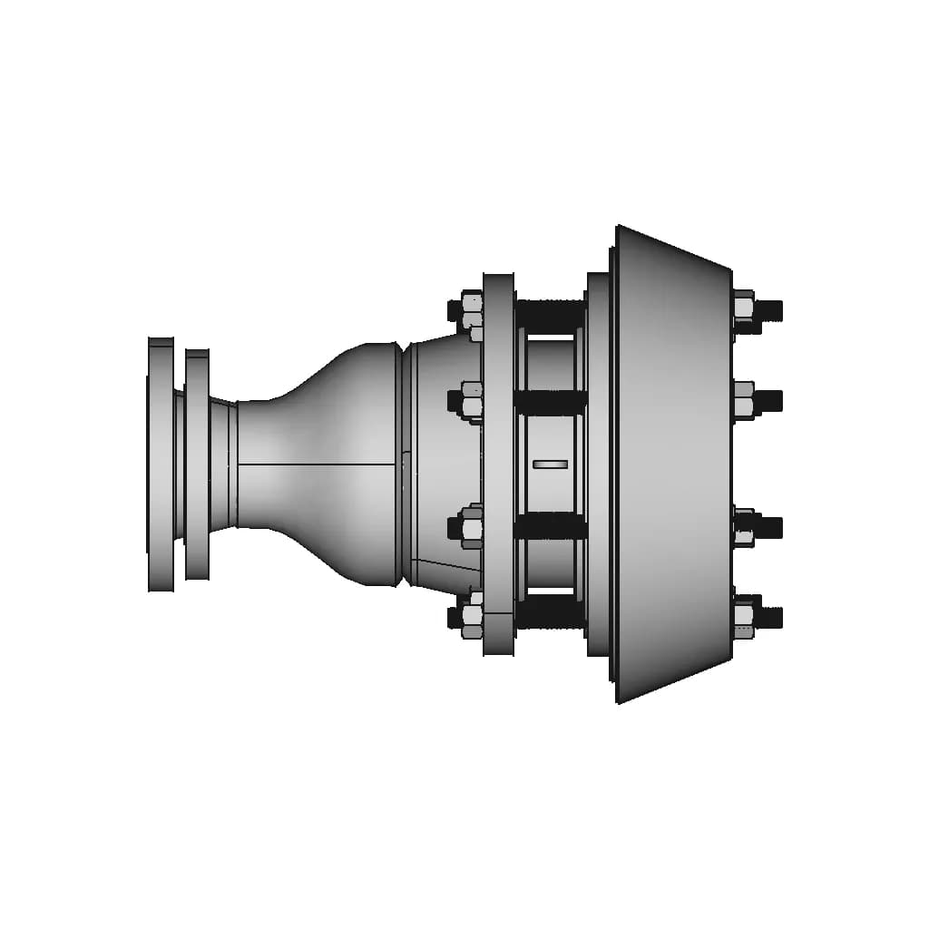 Flame Arrestor End Line Type Size 4 8 | CAD Model for Energy Systems_90_0_degree_snapshot