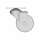64 Dia Castor Wheel 1 | Industrial CAD Design_0_0_degree_snapshot