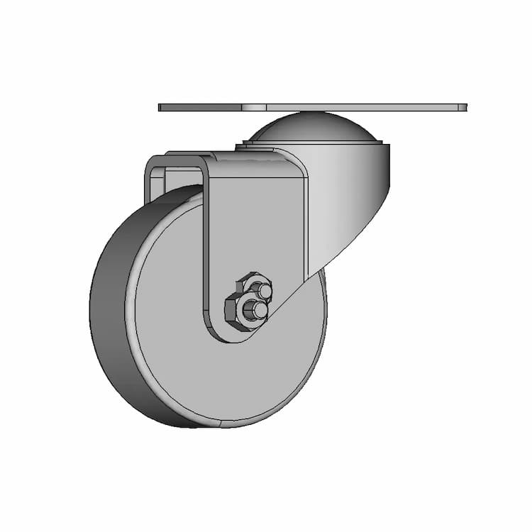 64 Dia Castor Wheel 1 | Industrial CAD Design