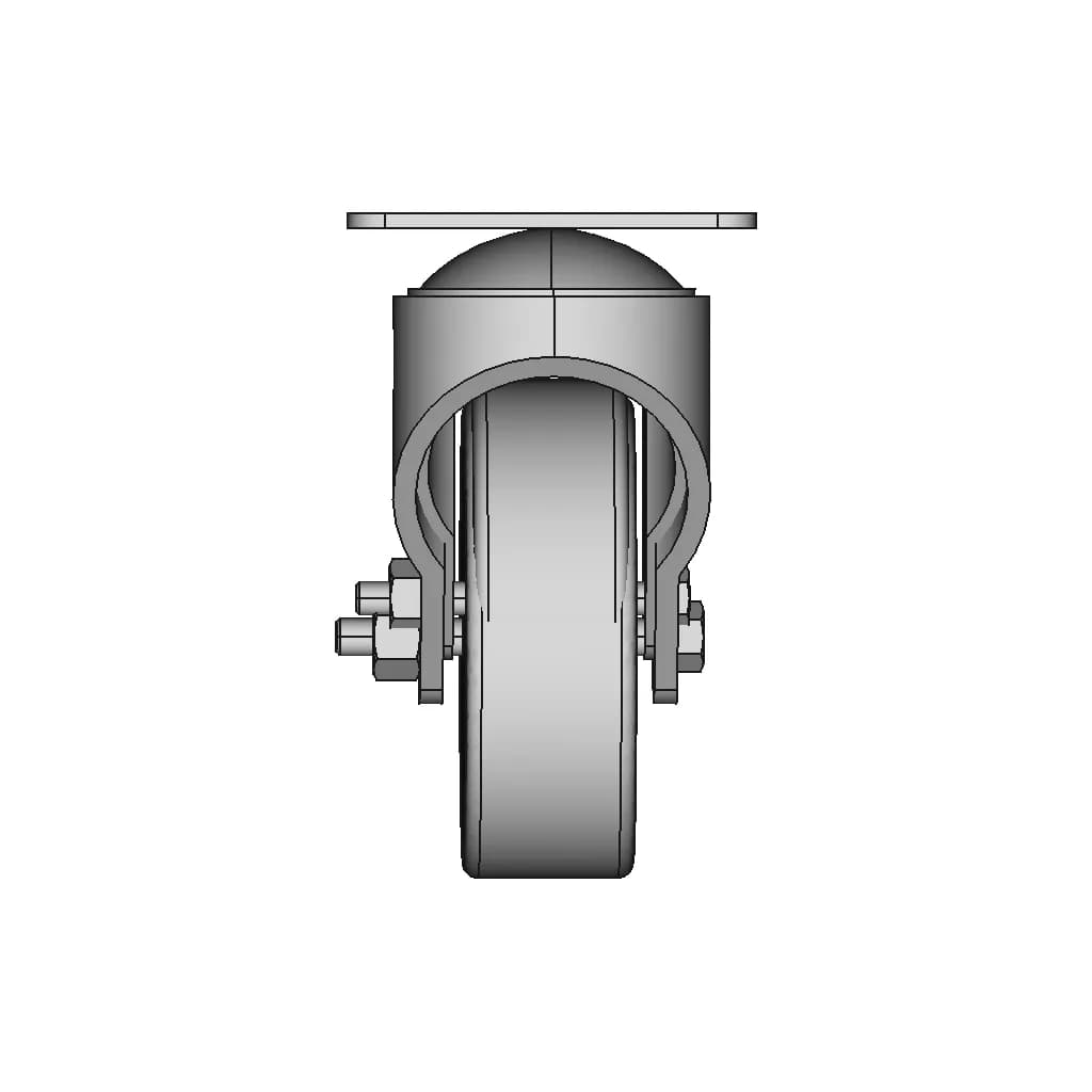64 Dia Castor Wheel 1 | Industrial CAD Design_0_270_degree_snapshot