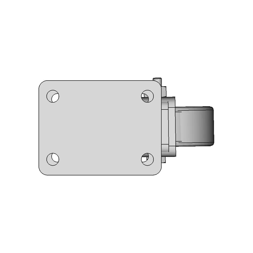 64 Dia Castor Wheel 1 | Industrial CAD Design_270_0_degree_snapshot