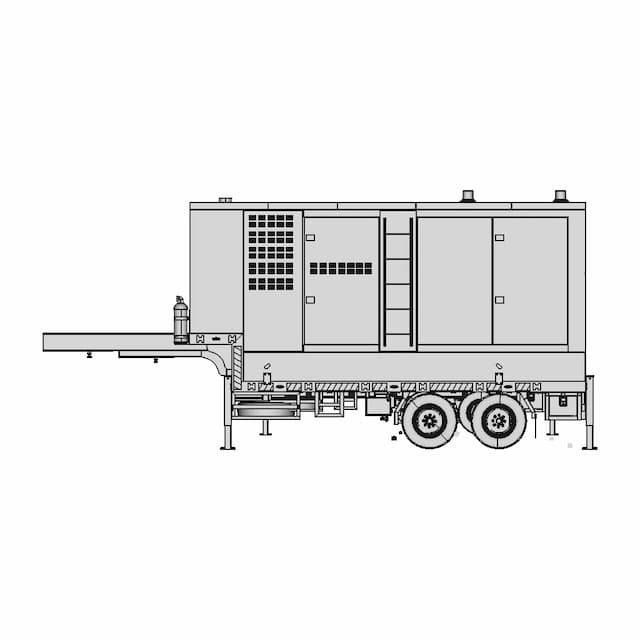 300 Kw Generator Trailer Military Grade Combat Zone | Industrial CAD Design