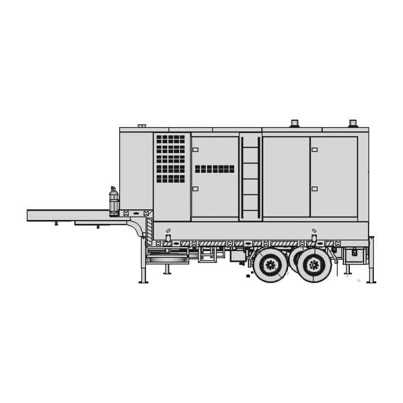 300 Kw Generator Trailer Military Grade Combat Zone | Industrial CAD Design