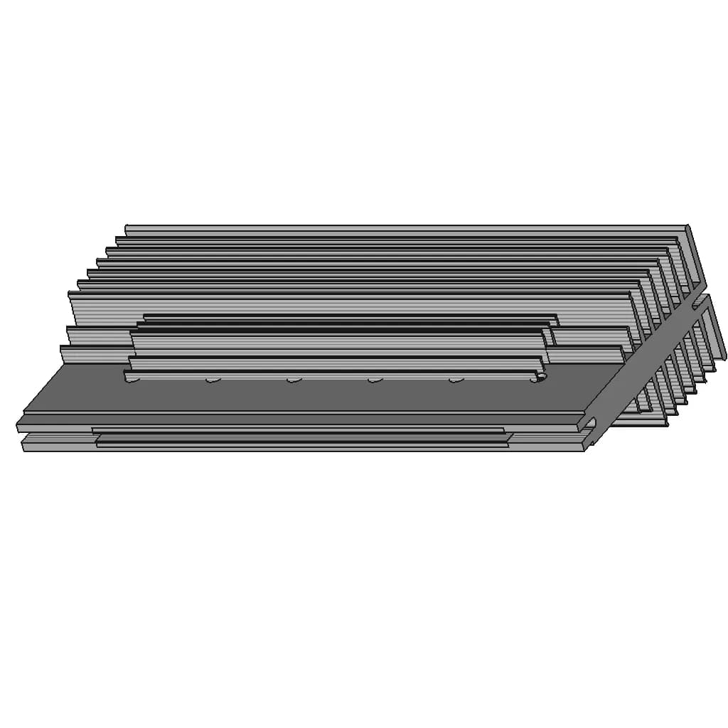 Heatsink 6 X To 247 40X75X166Mm 1 | CAD Model for Energy Systems_60_30_degree_snapshot