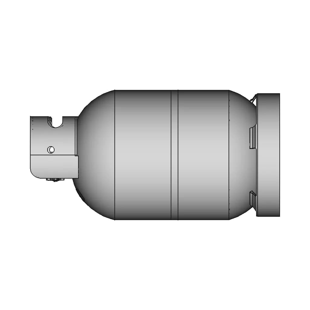 Lpg Gas Cylinder 5Kg 1 | CAD Model for Energy Systems_0_90_degree_snapshot