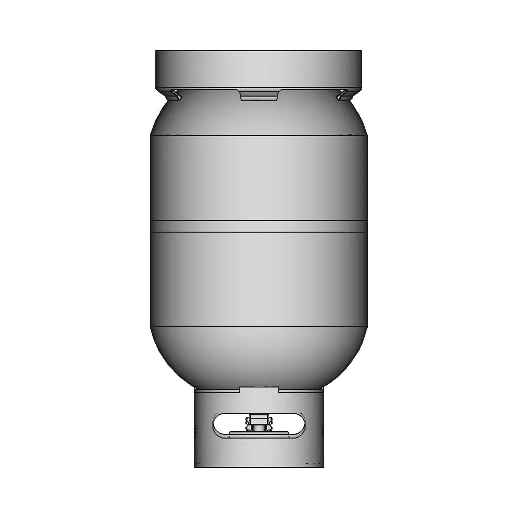Lpg Gas Cylinder 5Kg 1 | CAD Model for Energy Systems_270_0_degree_snapshot