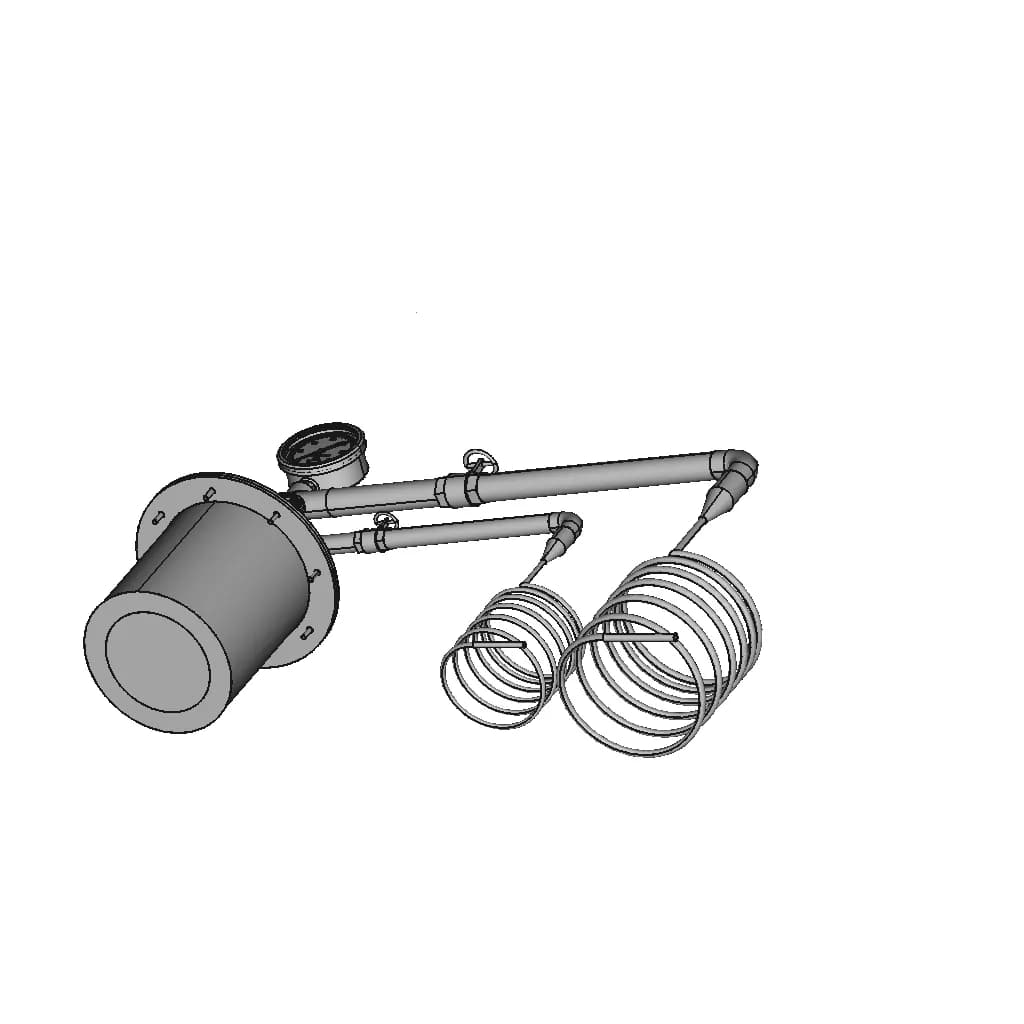 Pyrolysis Reactor 5 | CAD Model for Energy Systems_60_30_degree_snapshot