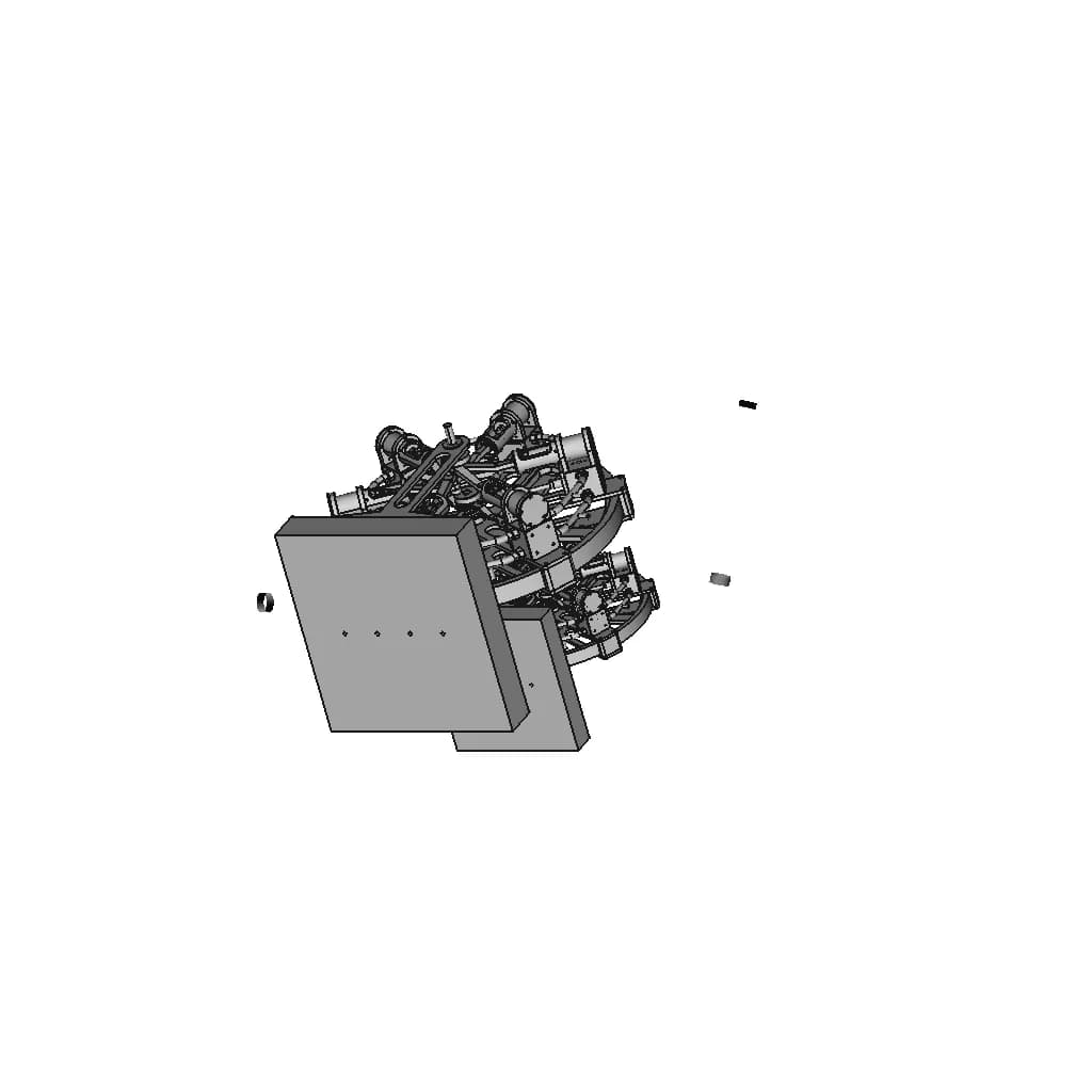 6 Cylinder Steam Engine 3 | CAD Model for Energy Systems_60_30_degree_snapshot