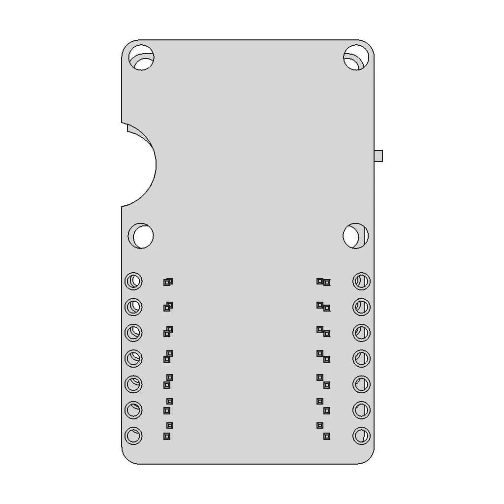 Epaper Driver Board For Seeed Studio Xiao 1 | CAD Model for Energy Systems_90_0_degree_snapshot