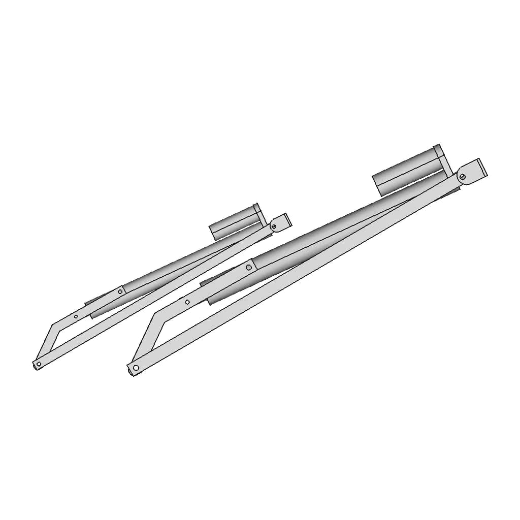 Low Profile Solar Tracker 1 | CAD Model for Energy Systems_270_0_degree_snapshot