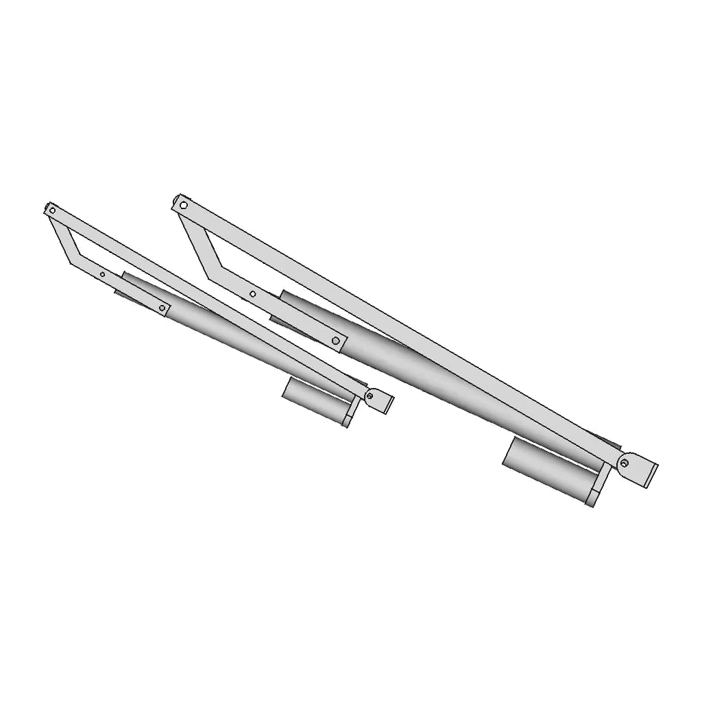 Low Profile Solar Tracker 1 | CAD Model for Energy Systems_90_0_degree_snapshot