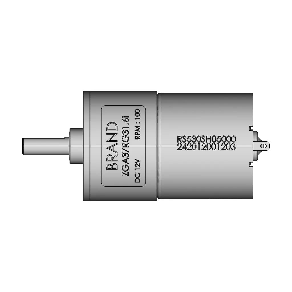 Dc Motor Ga37Rg Zga37Rg31 6I 12V 2 | Industrial CAD Design_0_270_degree_snapshot