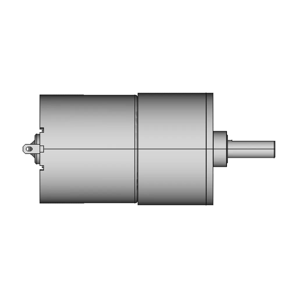 Dc Motor Ga37Rg Zga37Rg31 6I 12V 2 | Industrial CAD Design_0_90_degree_snapshot