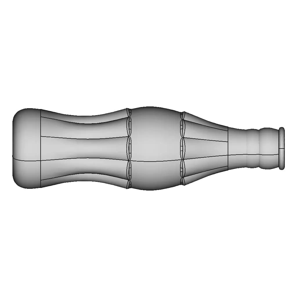 Coke Bottle 50 | Industrial CAD Design_0_270_degree_snapshot