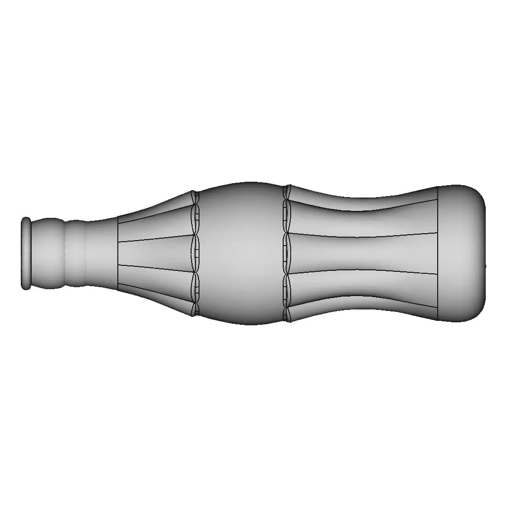 Coke Bottle 50 | Industrial CAD Design_0_90_degree_snapshot