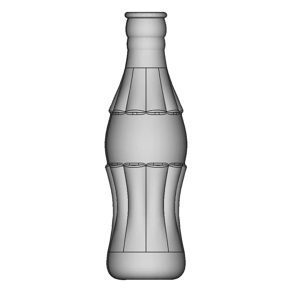 Coke Bottle 50 | Industrial CAD Design_90_0_degree_snapshot