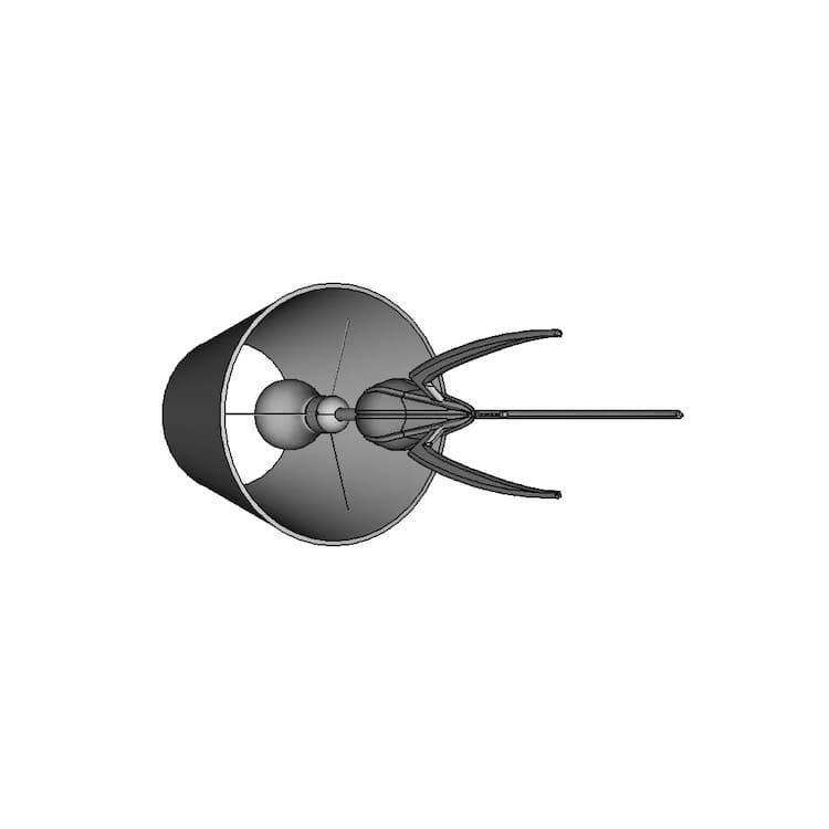 Lamp Designed In The Spirit Of Philippe Starck | Industrial CAD Design