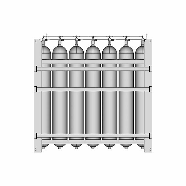 Natural Gas Storage High Pressure 1 | CAD Model for Energy Systems