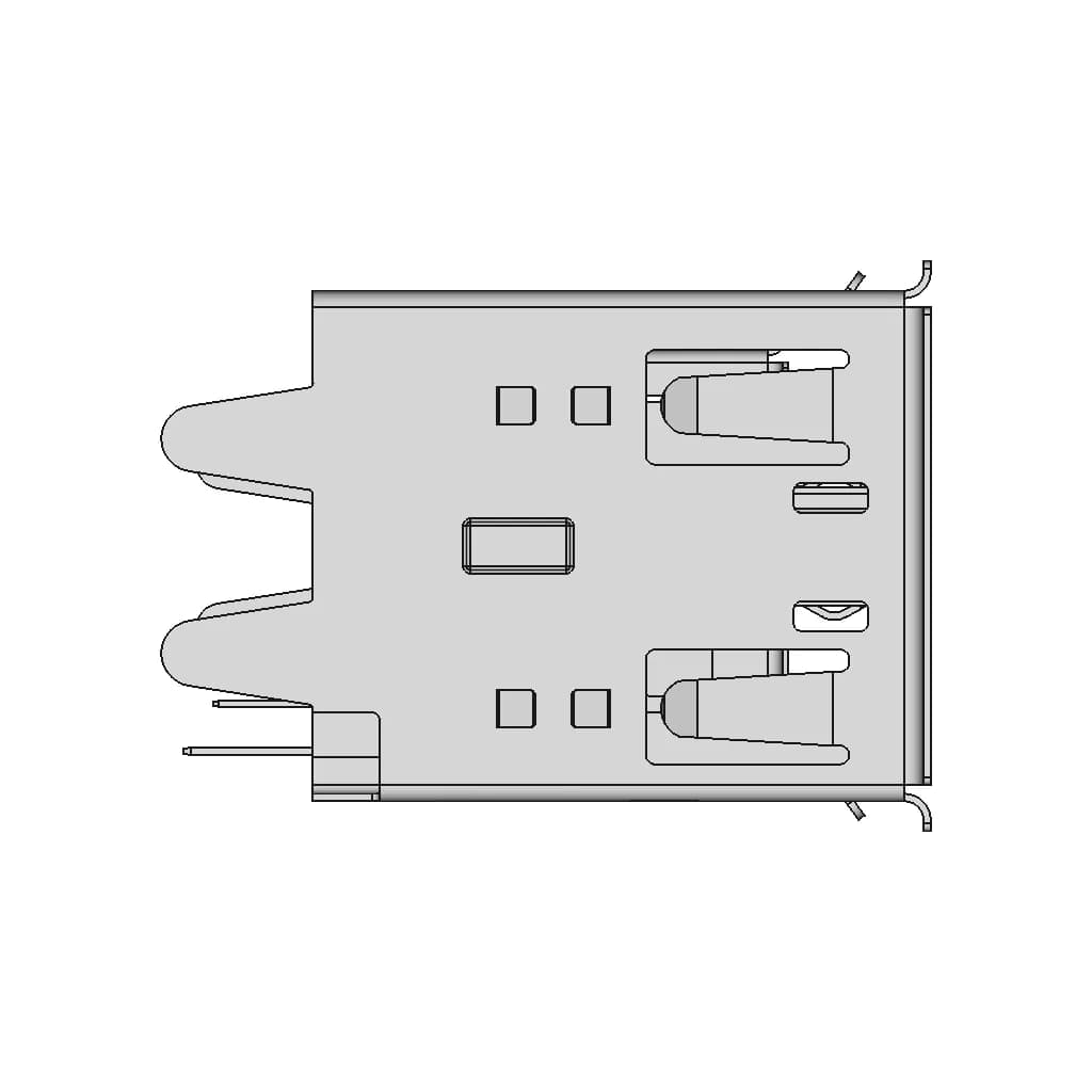 Conector Usb Type A Double Vertical 1 | CAD Model for Energy Systems_0_270_degree_snapshot