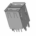 Conector Usb Type A Double Vertical 1 | CAD Model for Energy Systems_60_30_degree_snapshot