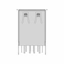 Conector Usb Type A Double Vertical 1 | CAD Model for Energy Systems_90_0_degree_snapshot