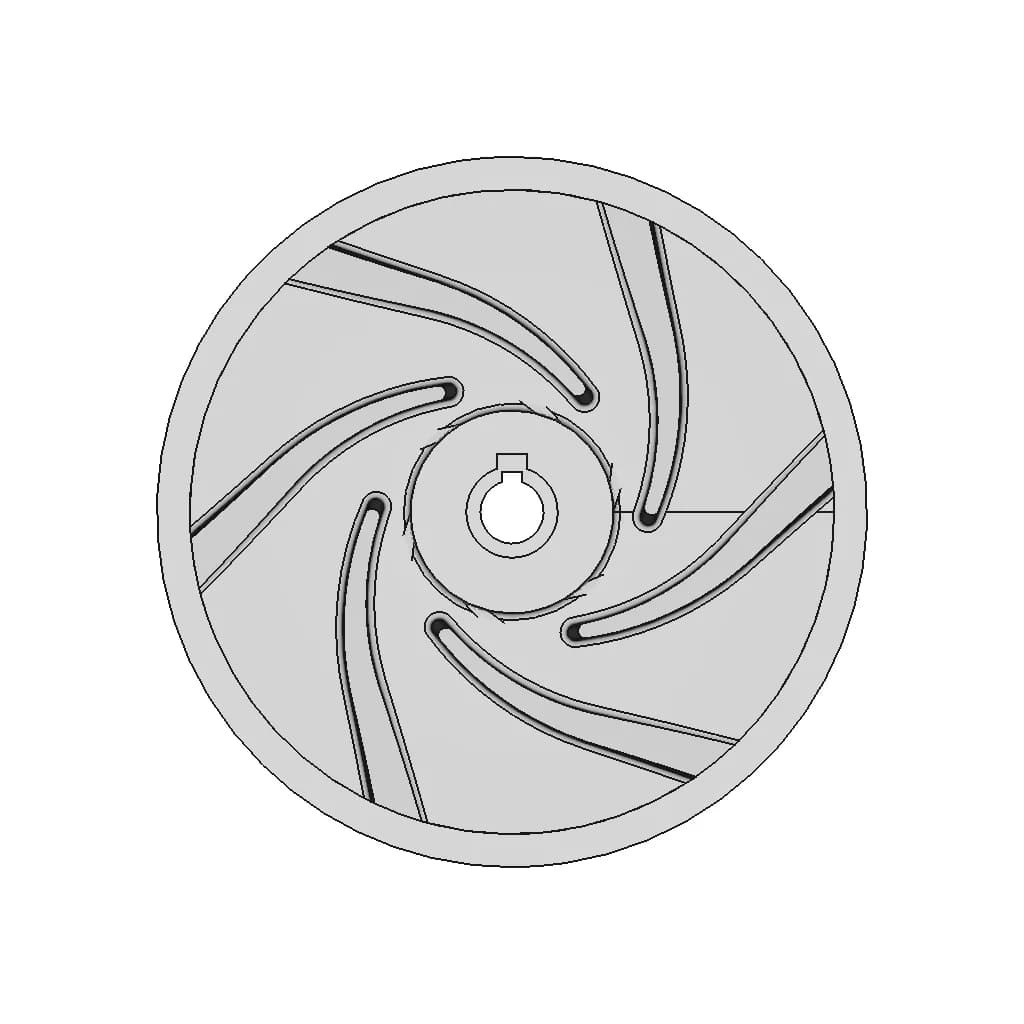 Impeller Of Acid Pump 1 | CAD Model for Energy Systems_0_0_degree_snapshot