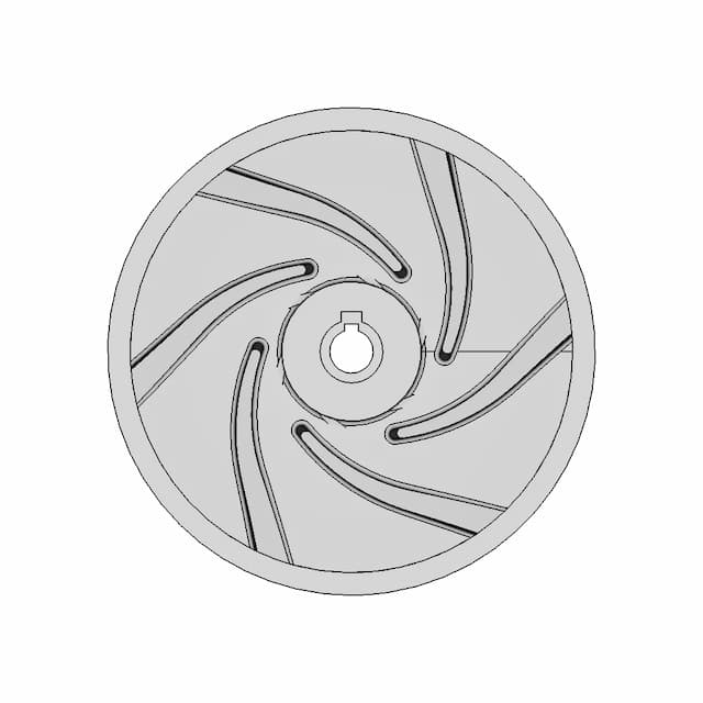 Impeller Of Acid Pump 1 | CAD Model for Energy Systems