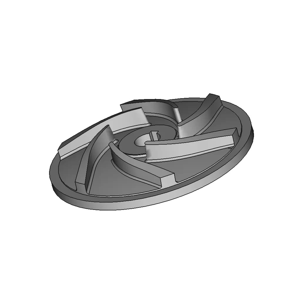 Impeller Of Acid Pump 1 | CAD Model for Energy Systems_60_30_degree_snapshot