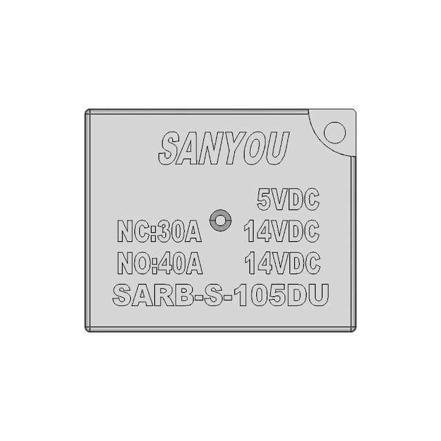 Relay Sanyou Sarb Series 5 12 24 Vdc | CAD Model for Energy Systems