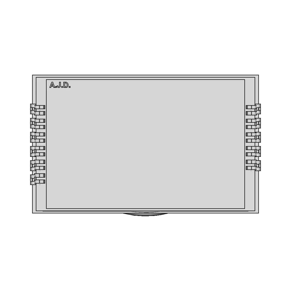 Display Lcd 40 6 X 24 8Mm 6 | CAD Model for Energy Systems_90_0_degree_snapshot