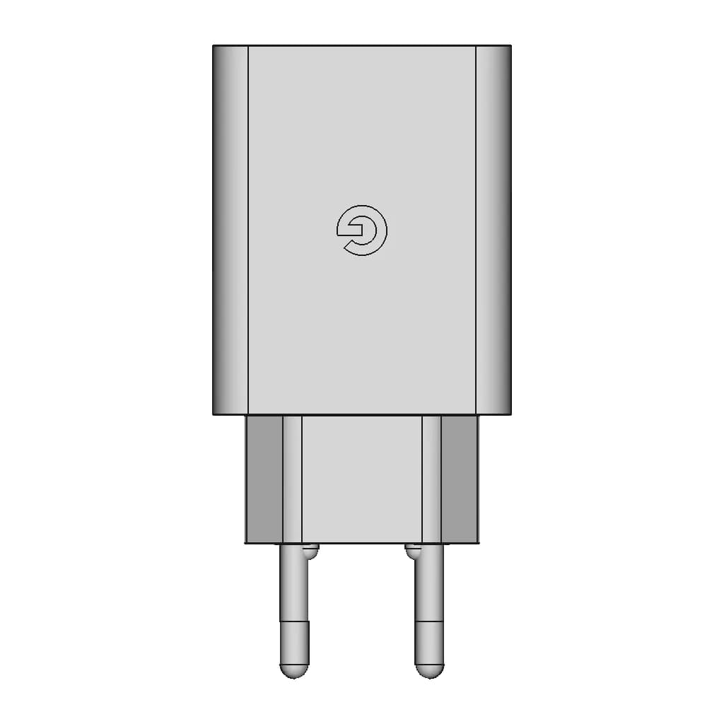 Google 30 W Usb C Power Adapter Eu | CAD Model for Energy Systems_270_0_degree_snapshot