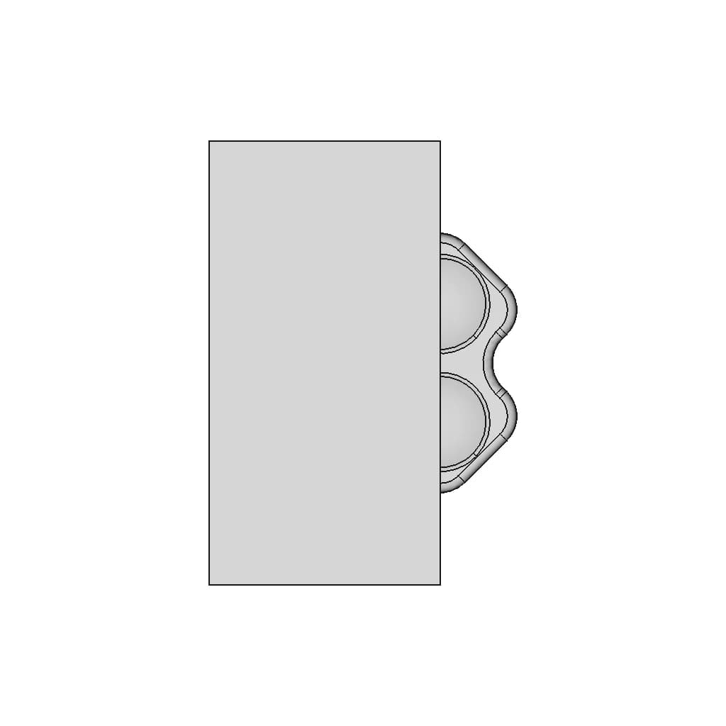 Dadods Shockproof Bottle 1 | Industrial CAD Design_270_0_degree_snapshot