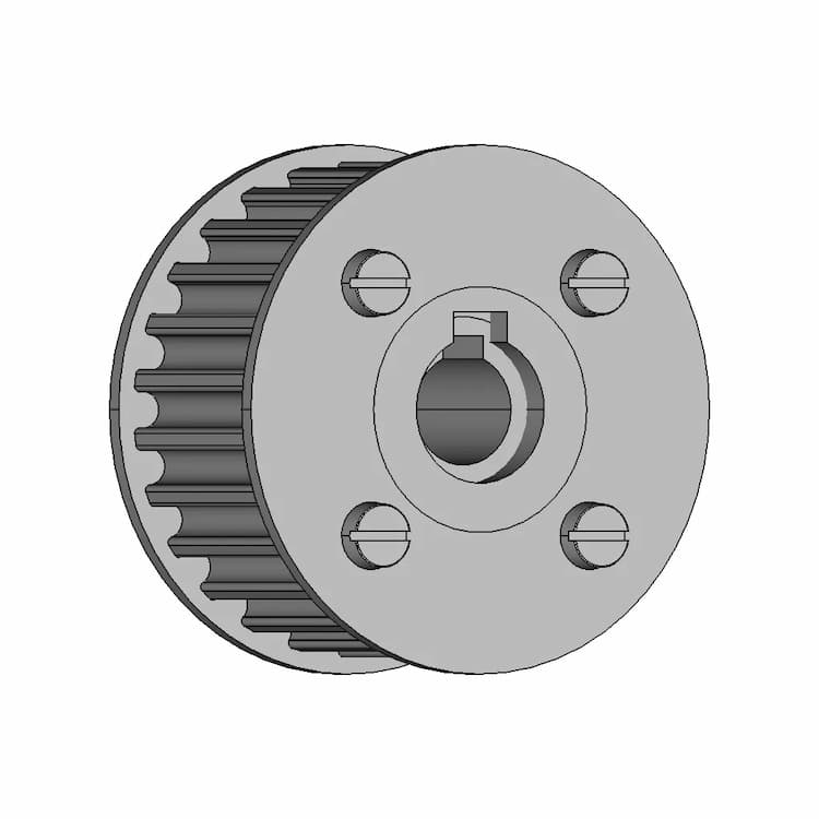 Timing Pulley26 Teeth5M Pitch 1 | Industrial CAD Design