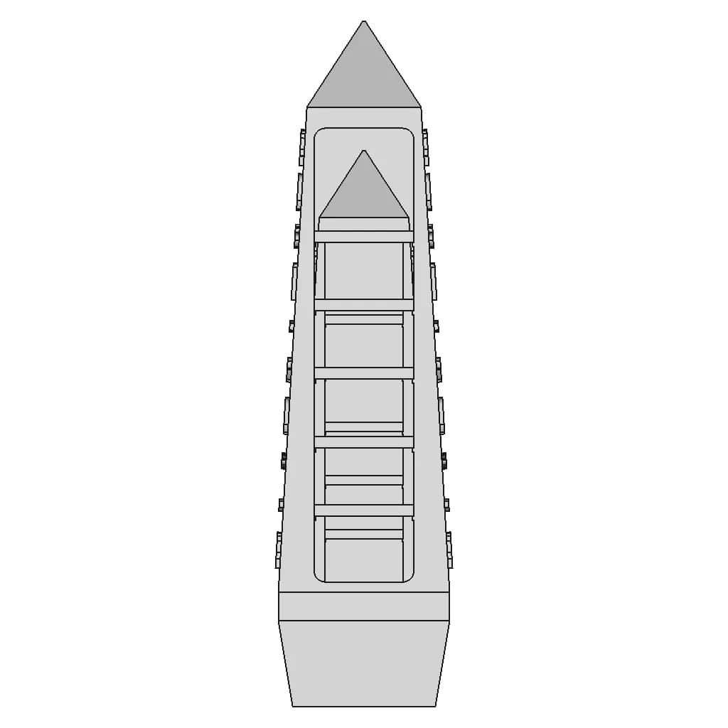Obelisk Inspired Bookshelf 1 | Industrial CAD Design_0_0_degree_snapshot