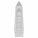 Obelisk Inspired Bookshelf 1 | Industrial CAD Design_0_0_degree_snapshot