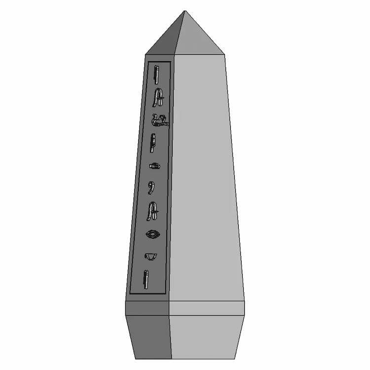 Obelisk Inspired Bookshelf 1 | Industrial CAD Design