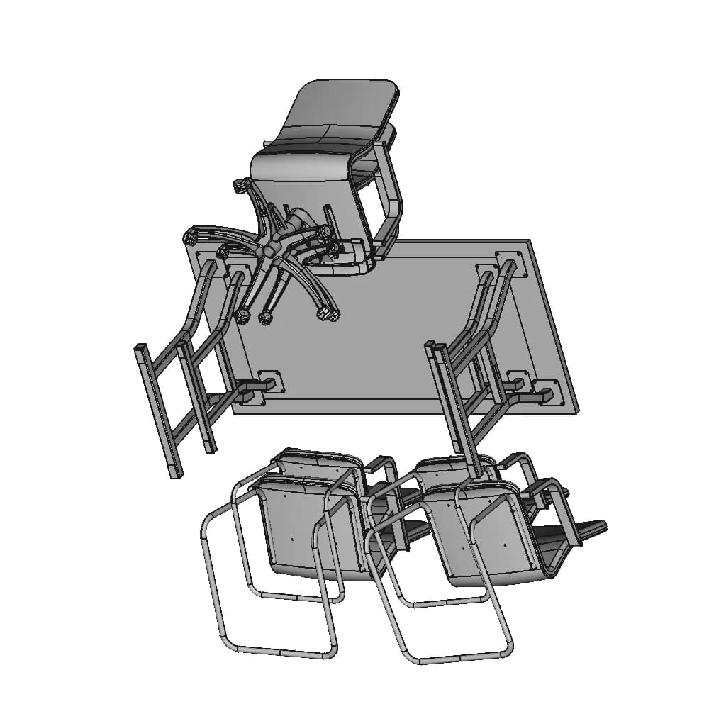 Feeling Office Suite 1 | Industrial CAD Design_60_30_degree_snapshot