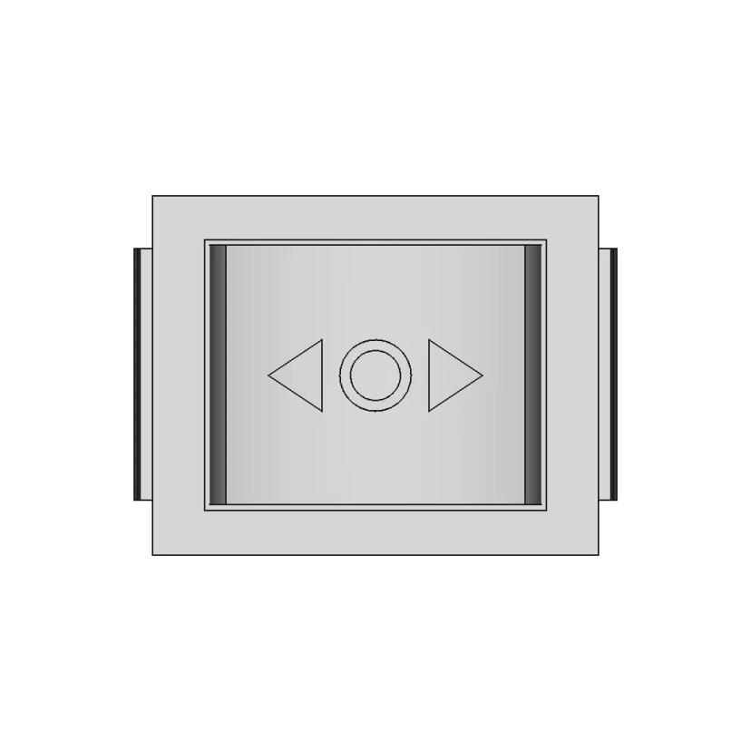 Rocker Switch C1570Almbb730W Panel Mount 1 | Industrial CAD Design