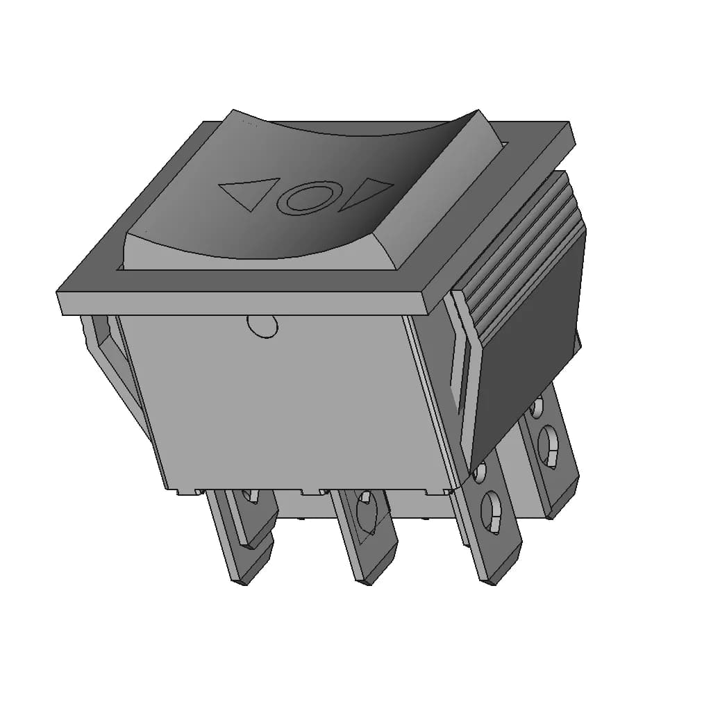 Rocker Switch C1570Almbb730W Panel Mount 1 | Industrial CAD Design_60_30_degree_snapshot