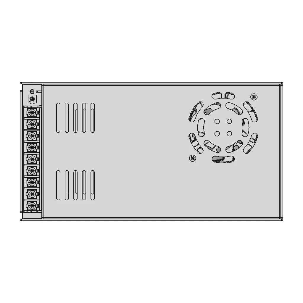24V 360W Enclosed Switched Mode Power Supply Smps | Industrial CAD Design_0_0_degree_snapshot