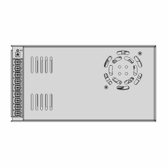 24V 360W Enclosed Switched Mode Power Supply Smps | Industrial CAD Design