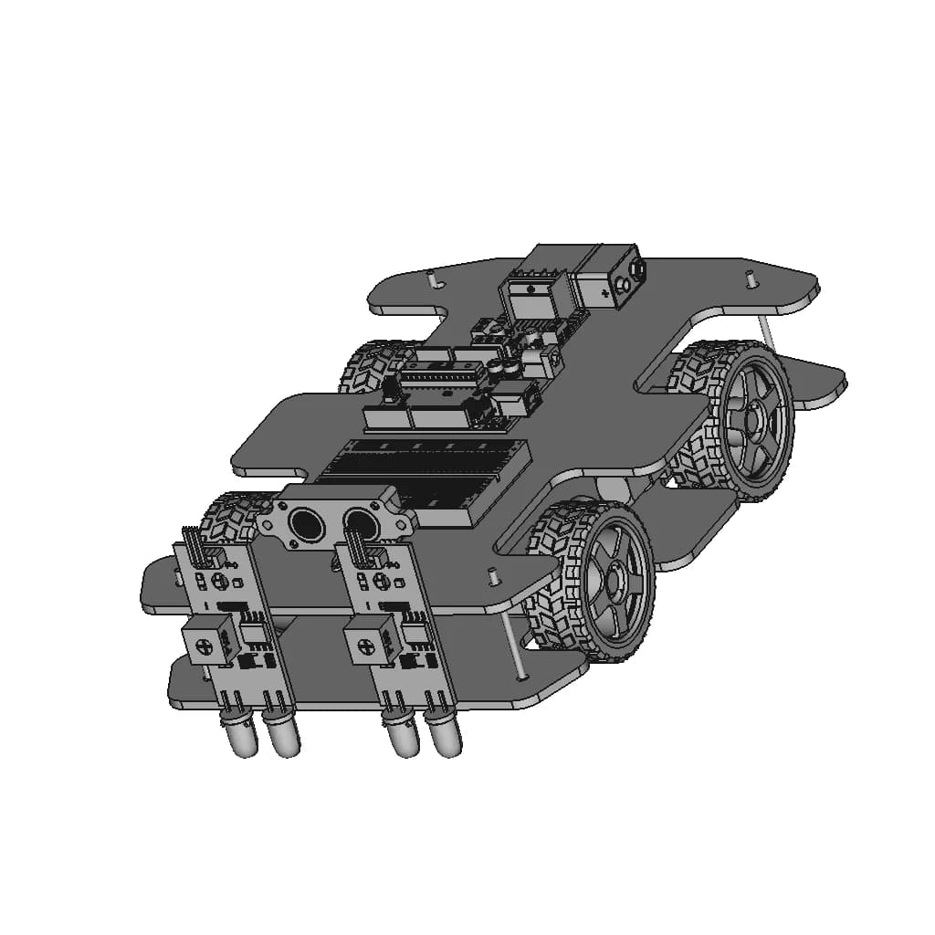 Line Follower Robot 27 | Industrial CAD Design_60_30_degree_snapshot
