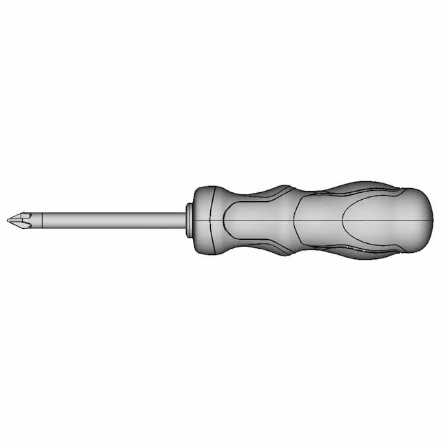 Simple Screwdriver Design With Rubber Inserts 1 | Industrial CAD Design