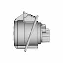 Cee Flanged Socket Sloping 32A 3P 6H Ip44 | Industrial CAD Design_0_270_degree_snapshot