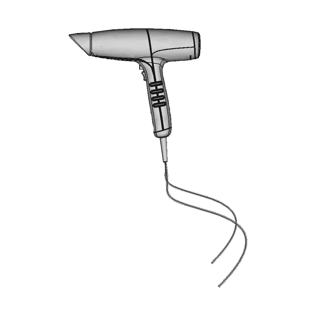 Hair Dryer 150 | Industrial CAD Design_90_0_degree_snapshot