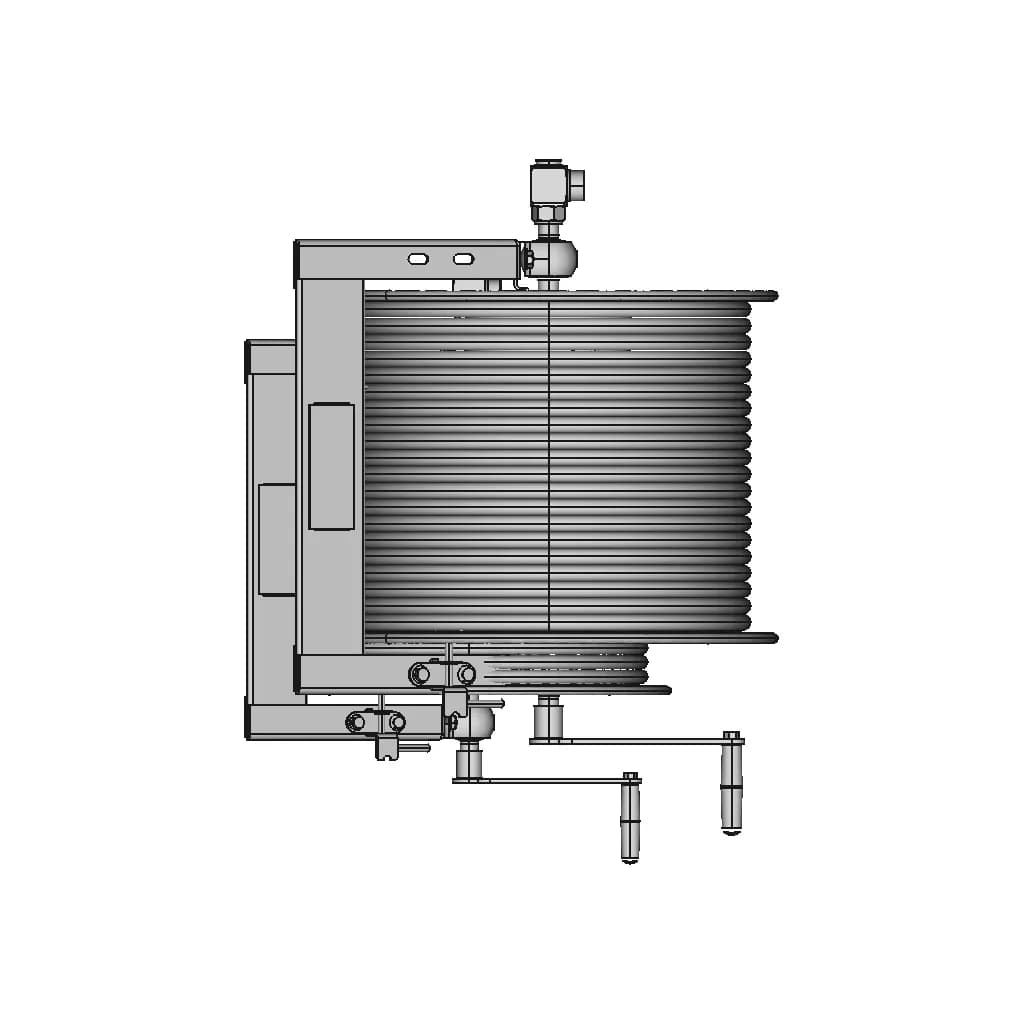 Heavy Duty Hand Crank Hose Reel Industrial Grade | Industrial CAD Design_0_270_degree_snapshot